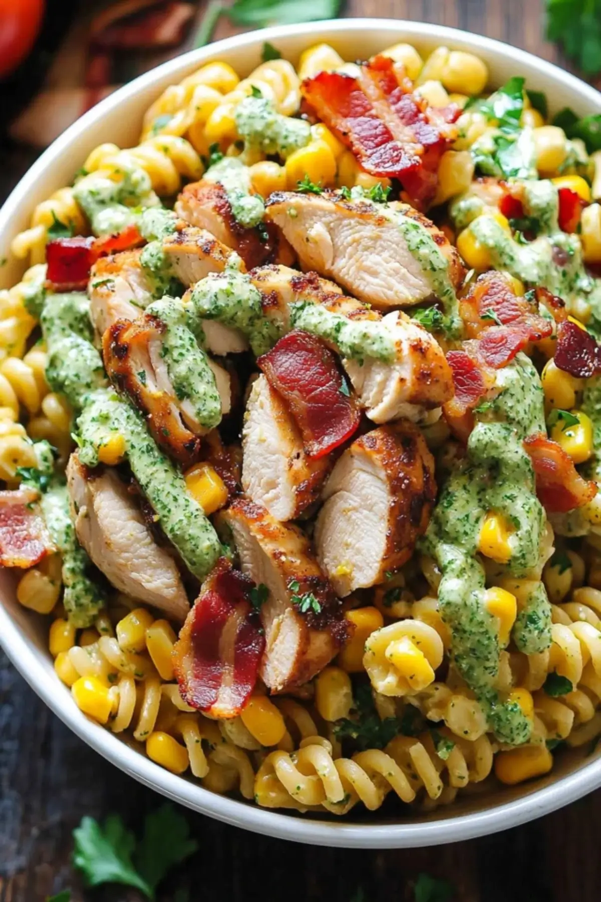 Chicken and Corn Pasta Salad