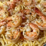 Copycat Cheesecake Factory Shrimp Scampi Linguine