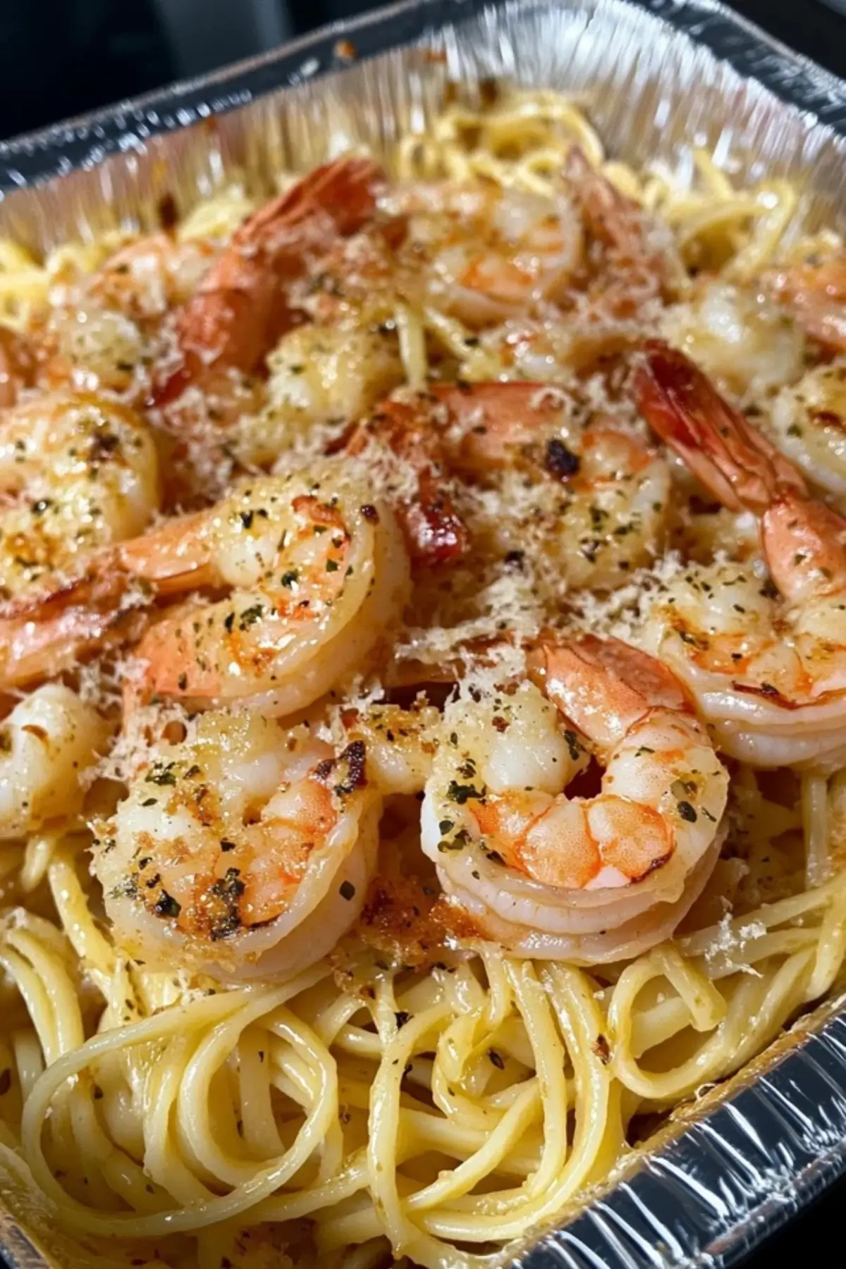 Copycat Cheesecake Factory Shrimp Scampi Linguine