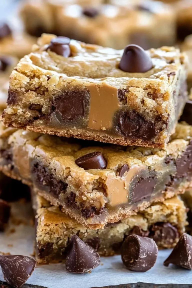 Peanut Butter Cup Gooey Cookie Bars