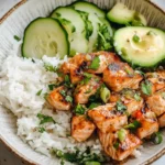 Spicy Salmon Bowls with Coconut Rice