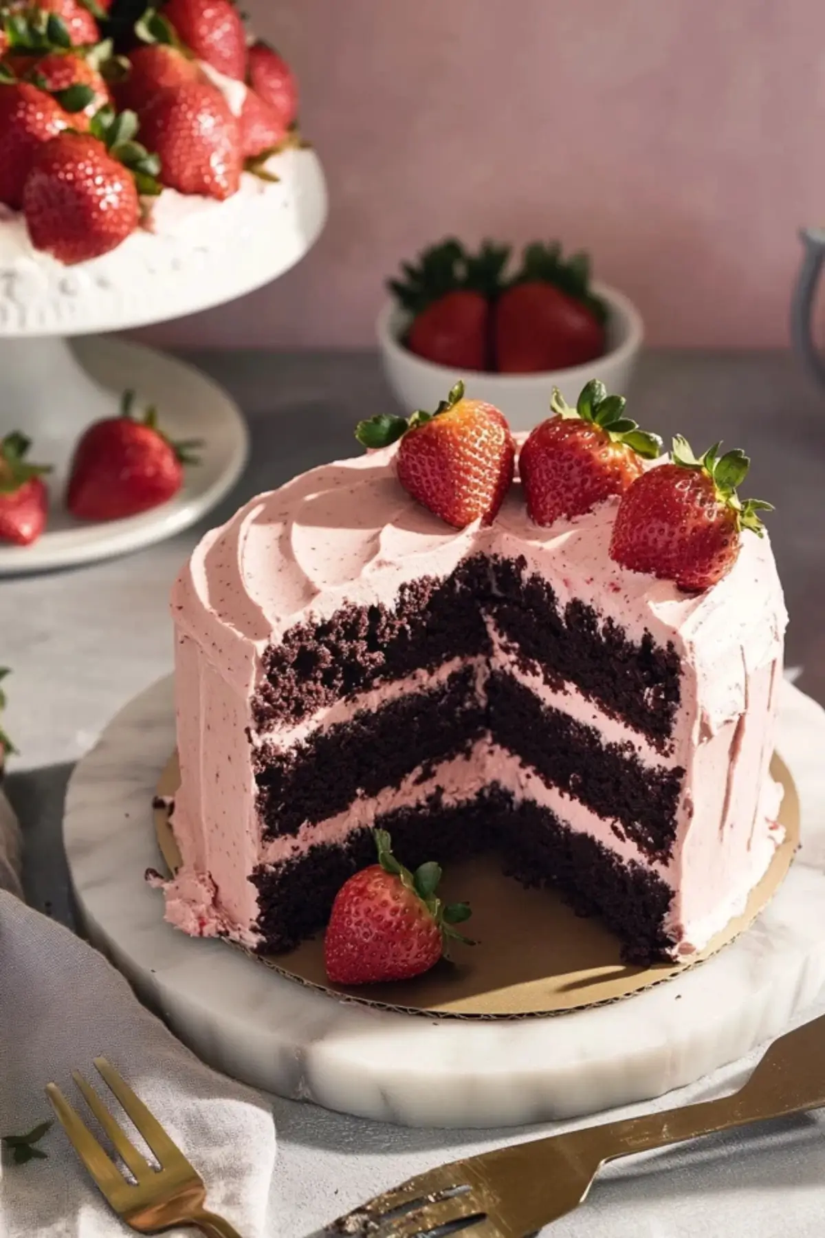 Strawberry Chocolate Cake