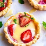 Strawberry Honey Custard Tarts with Lemon Curd (1)