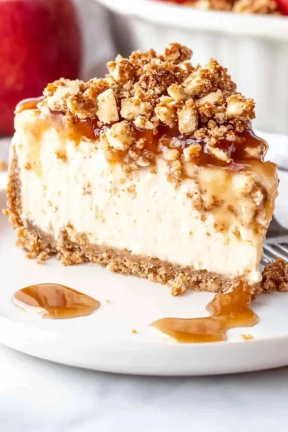 Apple Crisp Cheesecake 