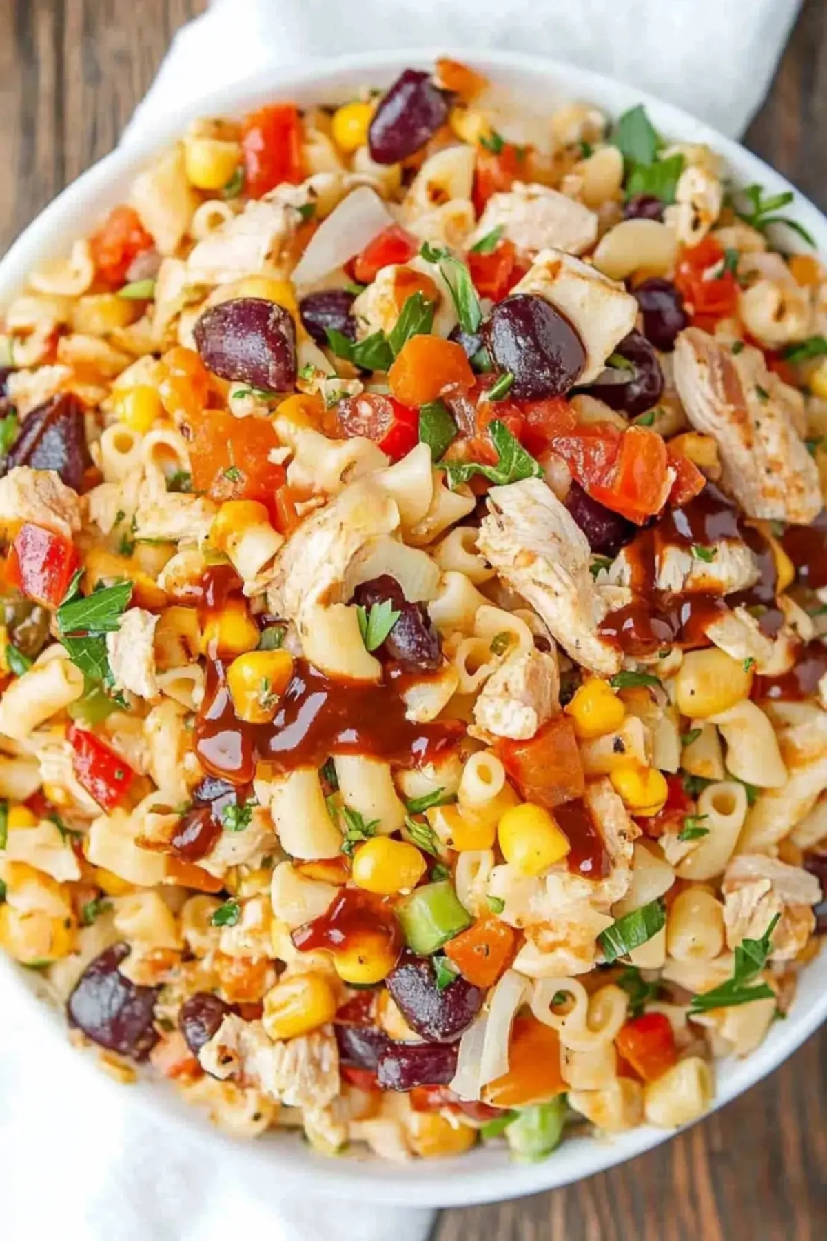 BBQ Chicken Pasta Salad