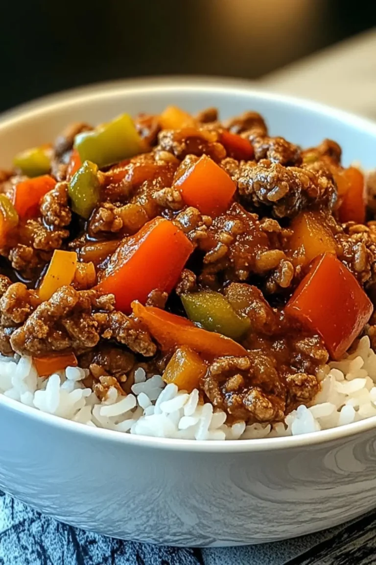 Beef and Pepper Rice Bowl