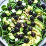 Blackberry Avocado and Arugula Salad