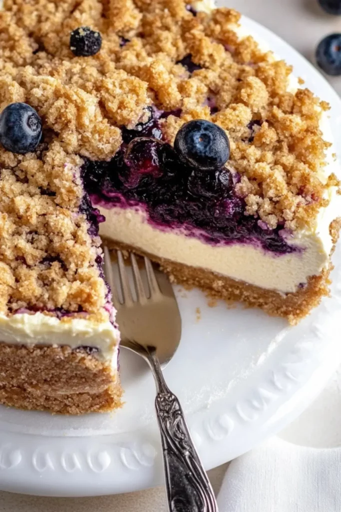 Blueberry Crumble Cheesecake Recipe