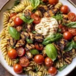 Caprese Chicken Pasta Salad