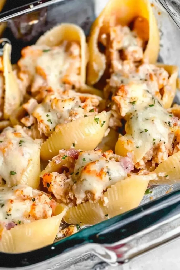 Chicken Scampi Stuffed Pasta Shells