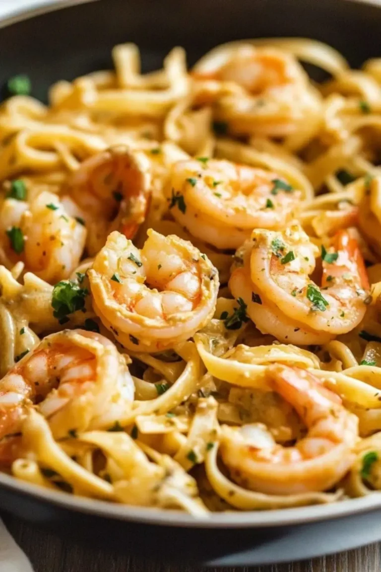 Creamy Garlic Shrimp Pasta