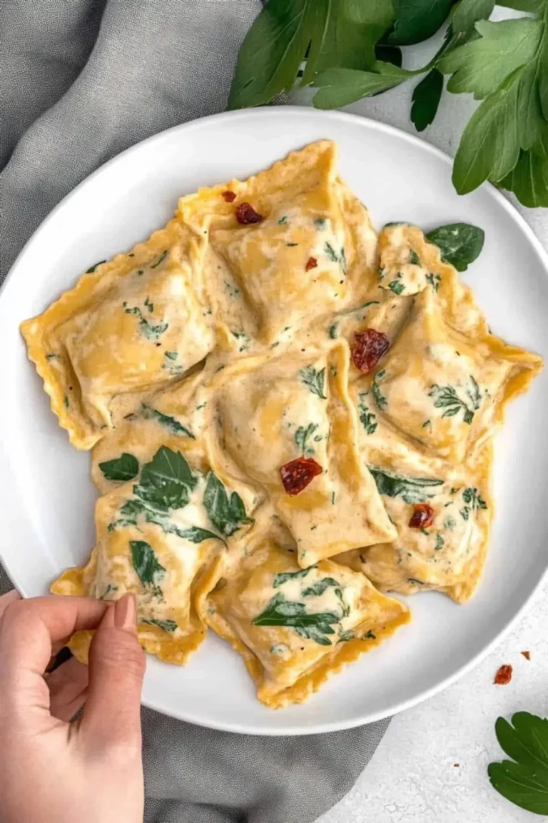 Creamy Tuscan Ravioli