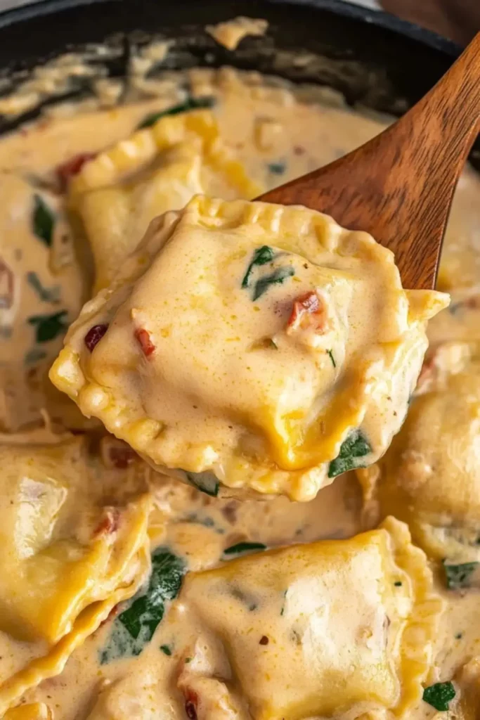 Creamy Tuscan Ravioli