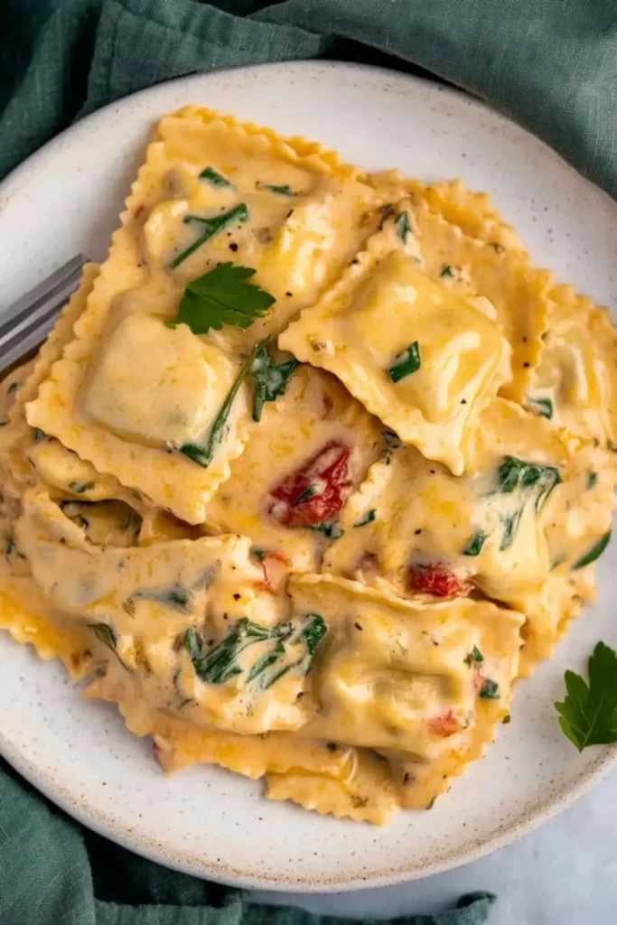 Creamy Tuscan Ravioli