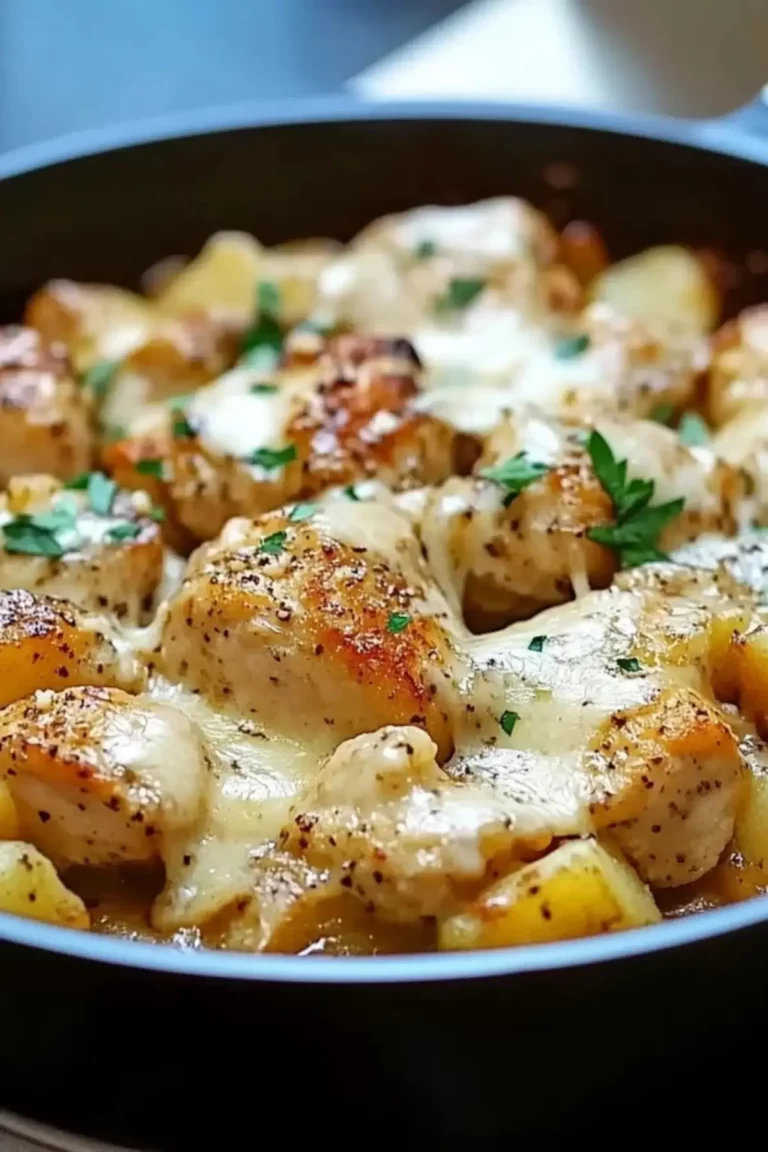 Crockpot Garlic Parmesan Chicken And Potatoes