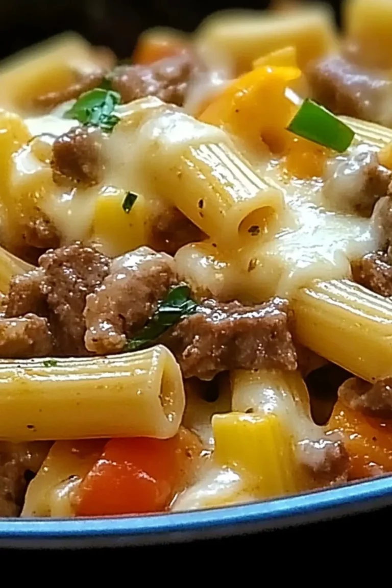 Delicious Philly Cheese Steak Pasta Recipe