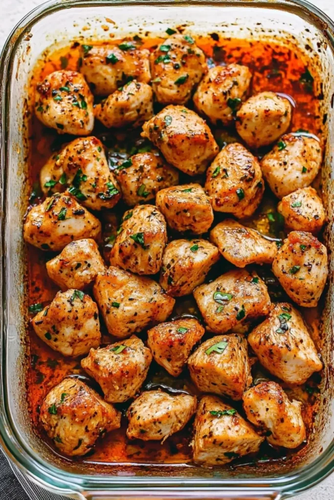 Easy Oven Baked Chicken Bites
