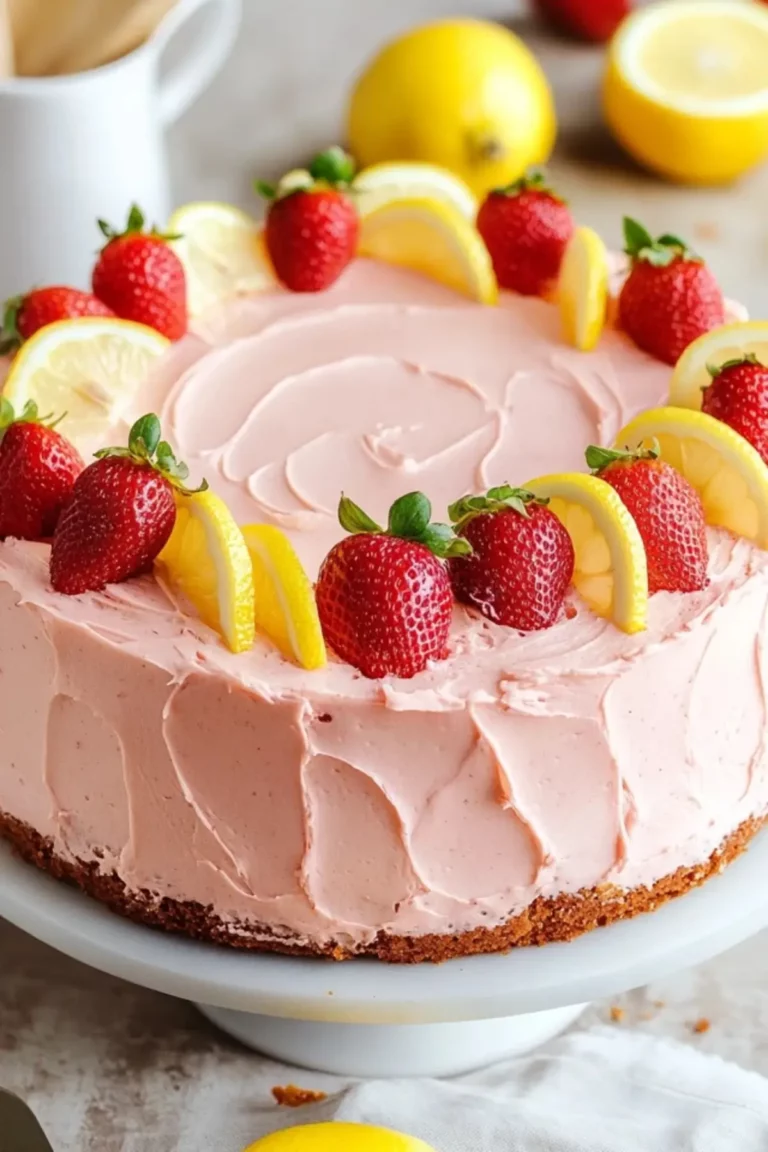Easy Strawberry Lemon Cake Recipe