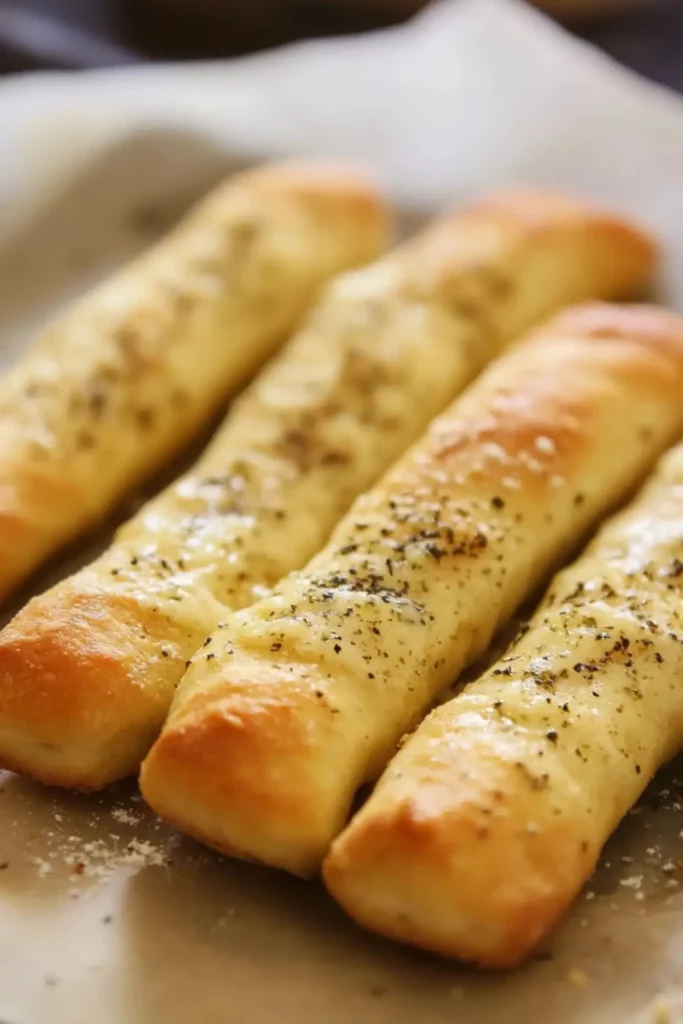 Fluffy Garlic Butter Breadsticks