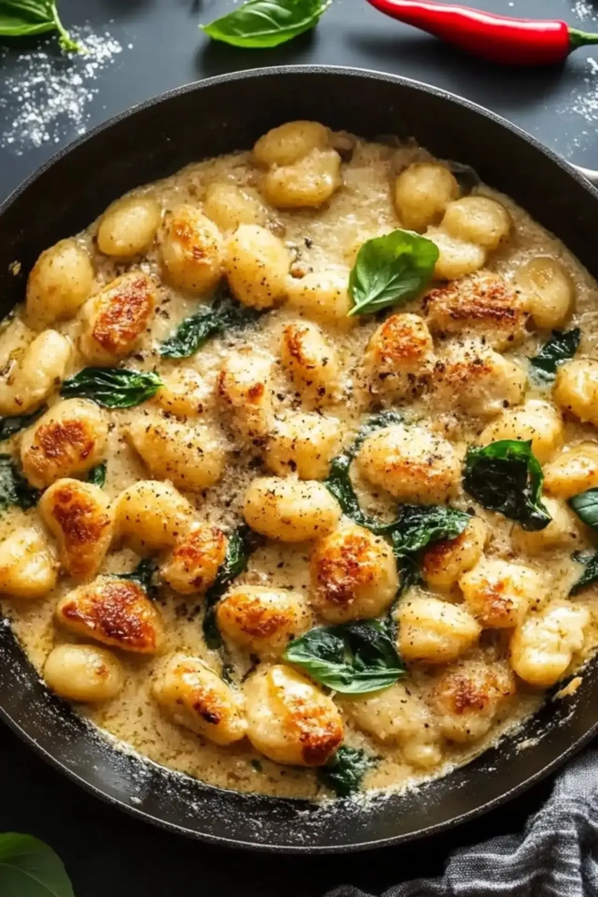 Garlic Chicken Gnocchi Skillet