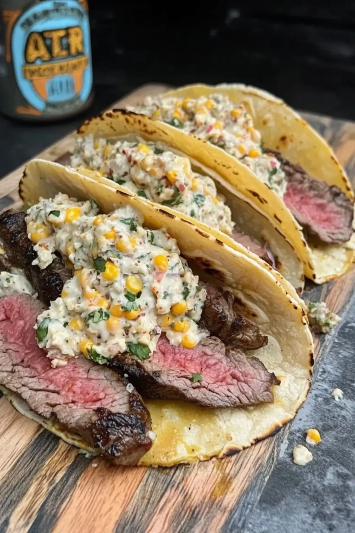 Grilled Steak Elote Tacos 