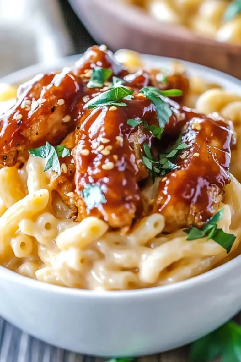 Honey Pepper Chicken Mac and Cheese
