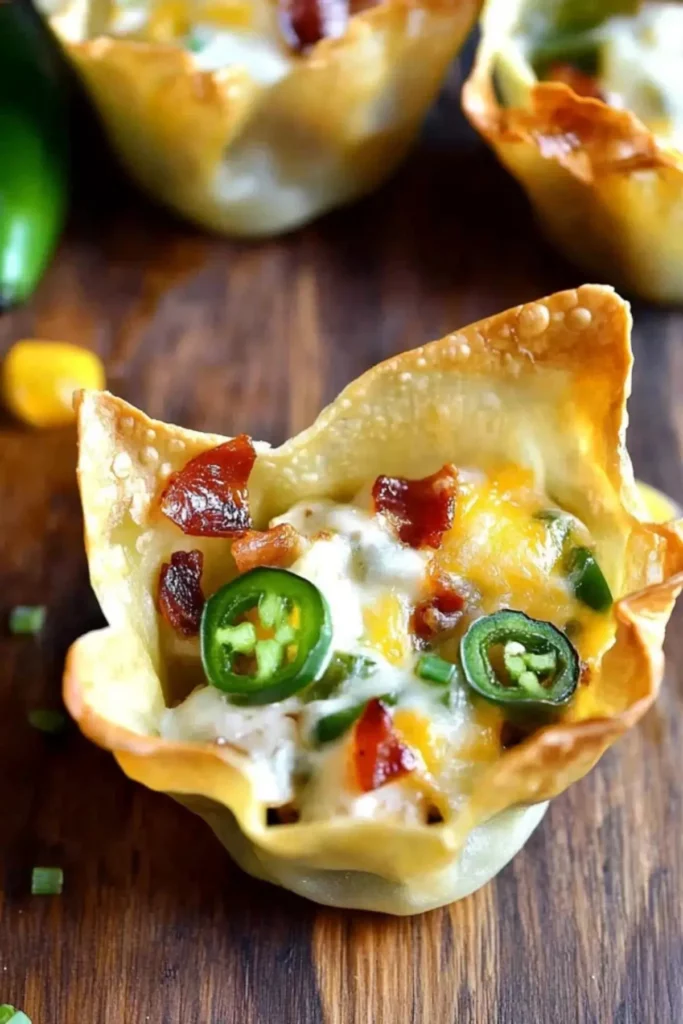 Jalapeño Popper Wonton Cups