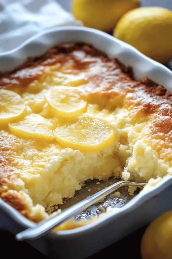 Lemon Cream Cheese Dump Cake