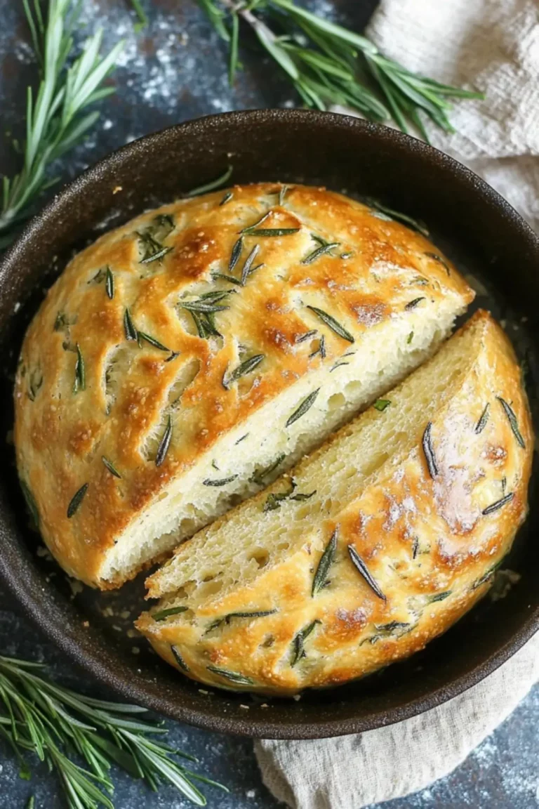 No knead rosemary bread