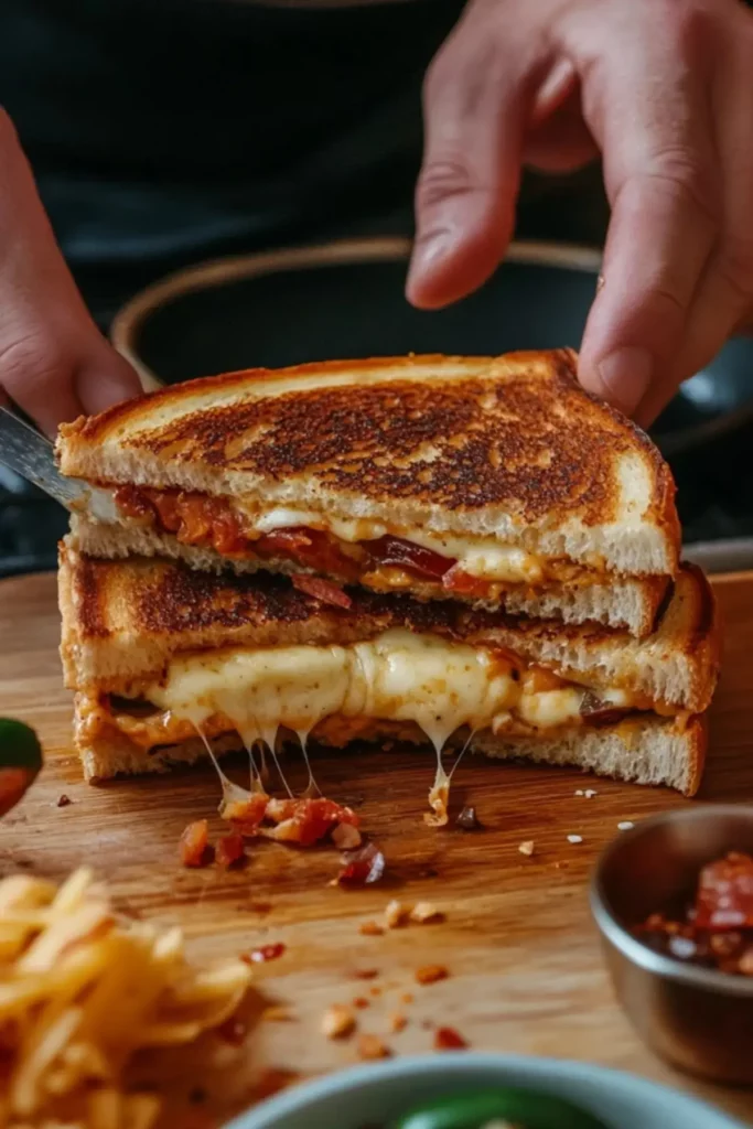 Roasted Jalapeno Popper Grilled Cheese
