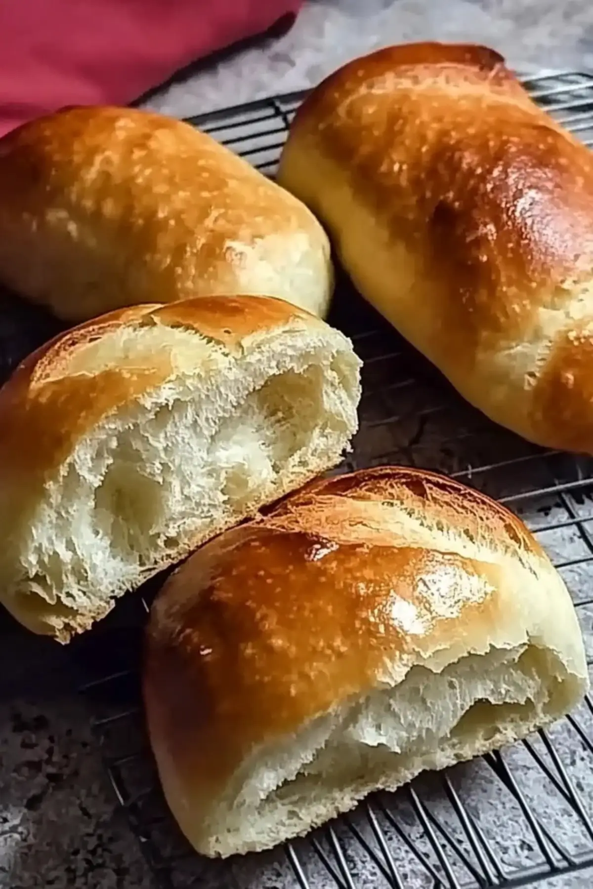 Sandwich Rolls No Knead