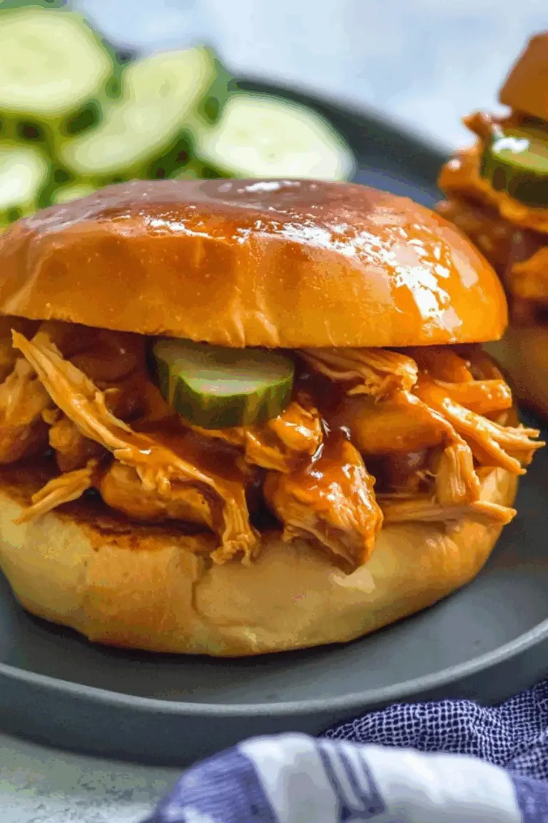 Slow Cooker Hot Honey Chicken Sandwiches