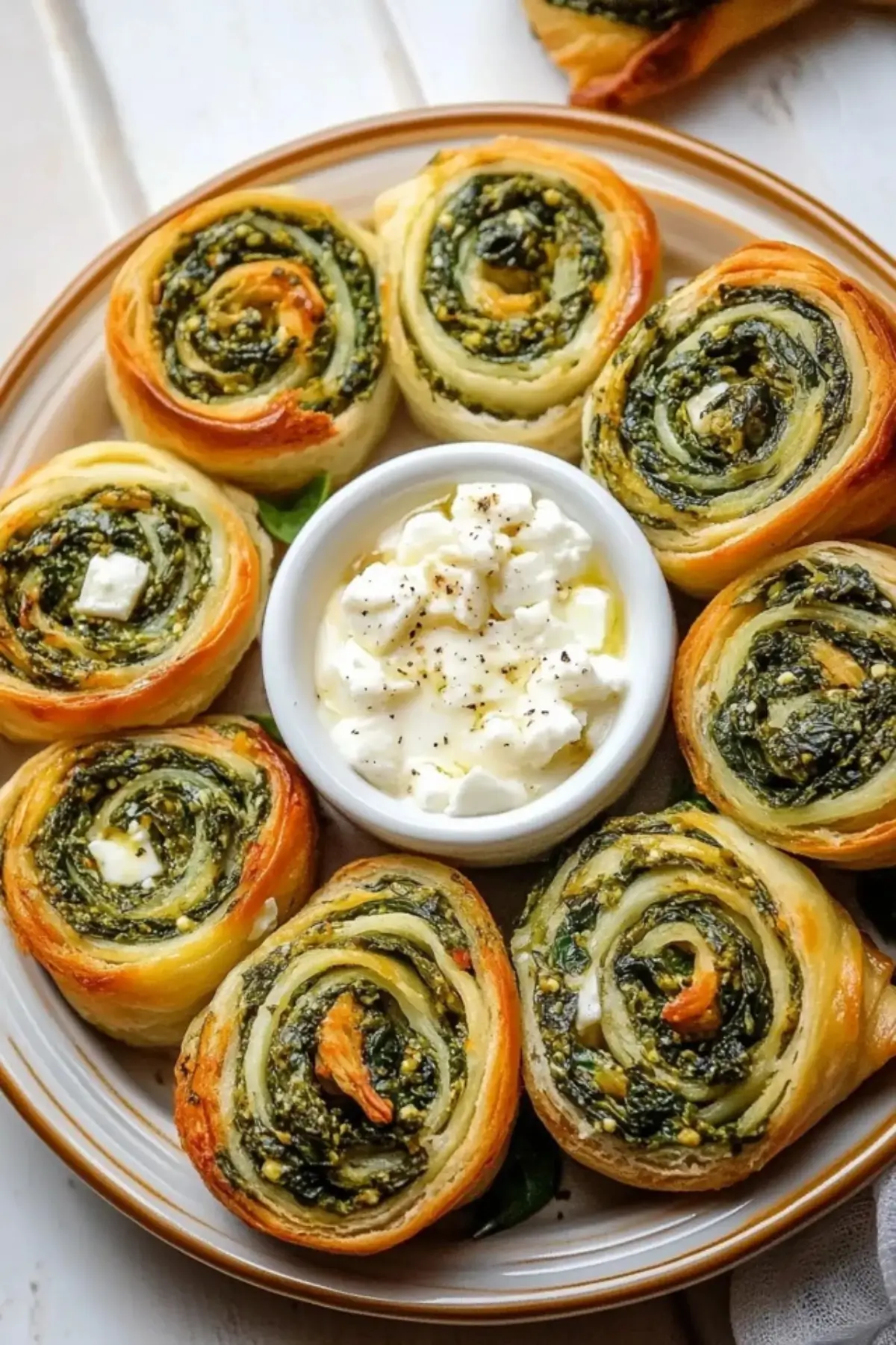 Spinach and Feta Pinwheels