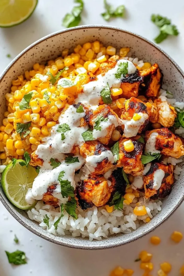 Street Corn Chicken Rice Bowl
