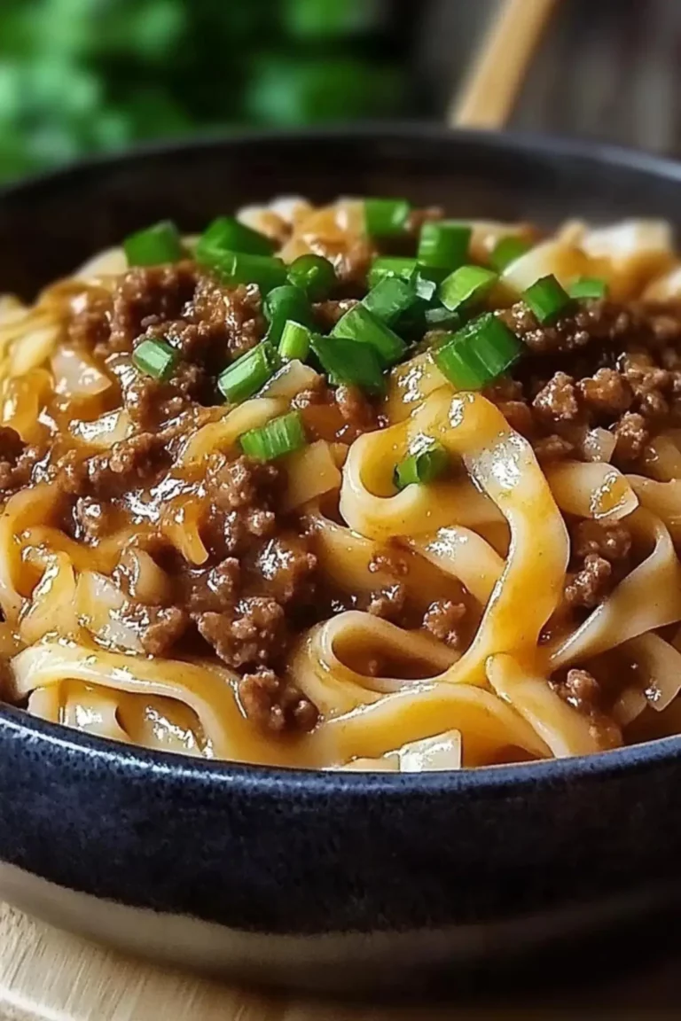 Stunning Mongolian Ground Beef Noodles