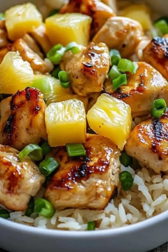 Sweet and Savory Pineapple Chicken and Rice