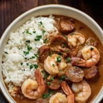 hearty shrimp and sausage gumbo