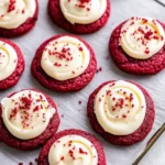 how to make frosted red velvet cookies
