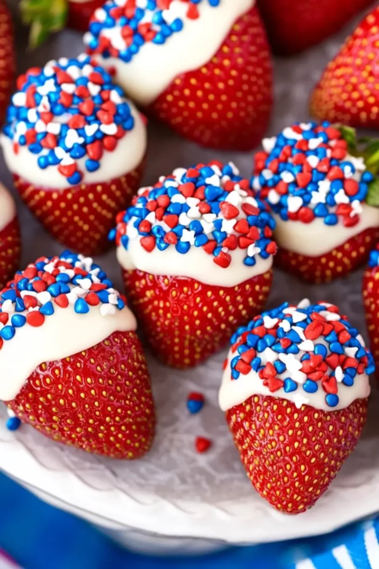 4th of July Chocolate Covered Strawberries