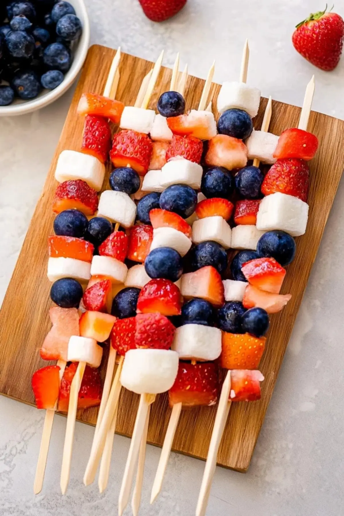 4th of July Fruit Kabobs