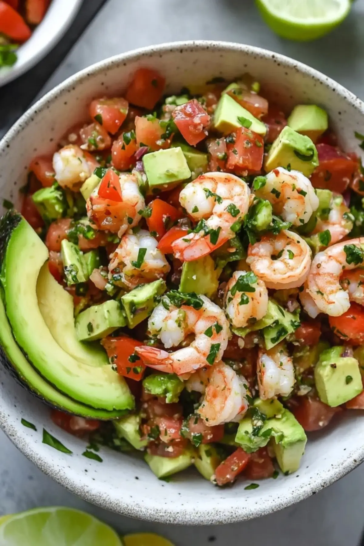 Avocado Salsa Shrimp Salad