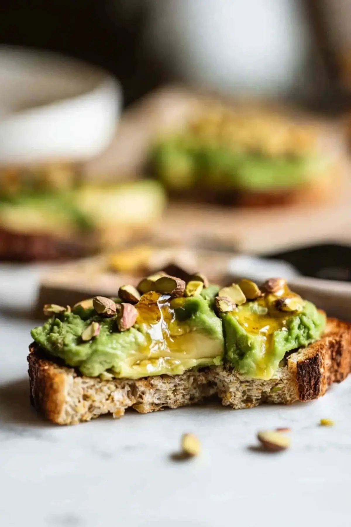 Avocado Toast with Honey and Pistachios