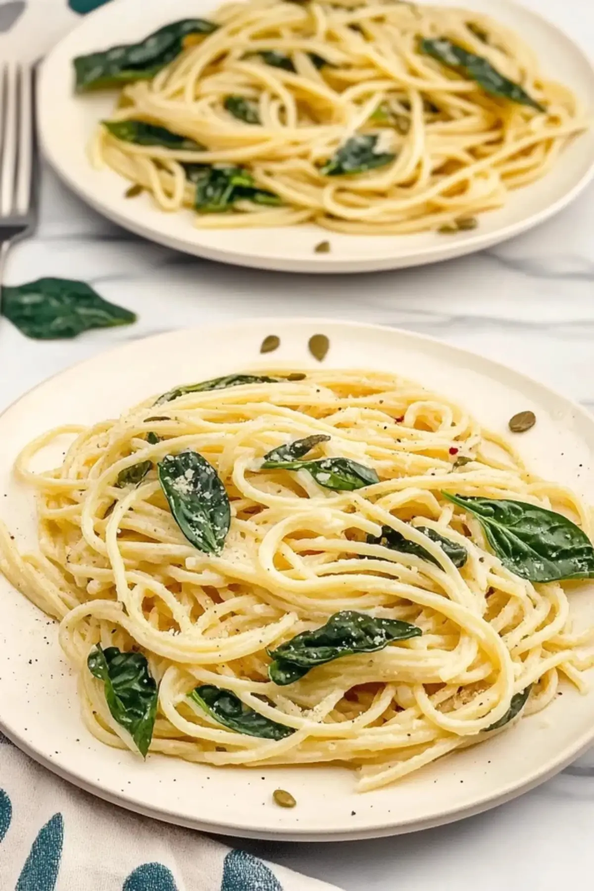 Lemon Spinach Pasta