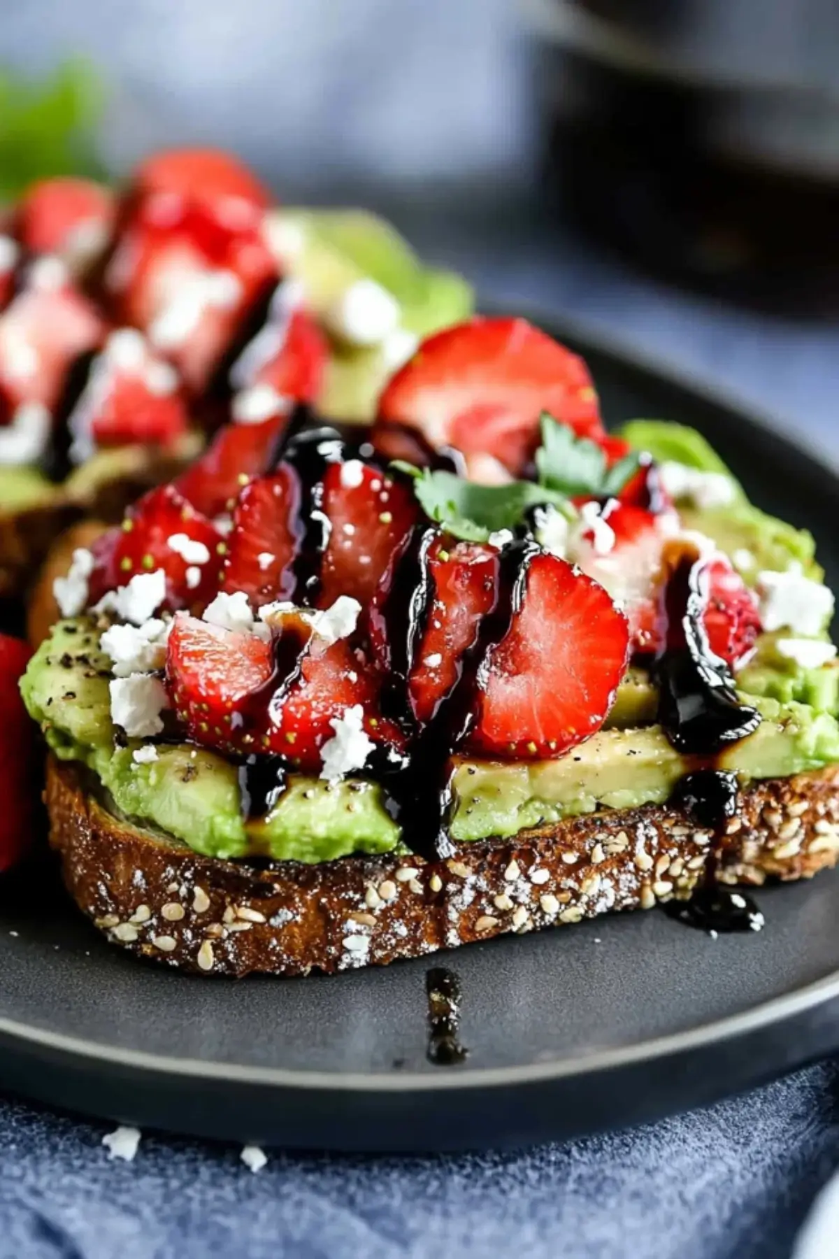 Balsamic Strawberry Avocado Toast