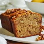 Banana Nut Bread with Maple Syrup and Pecans