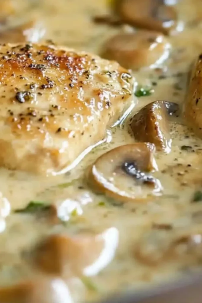 Best Creamy Garlic Mushroom Chicken