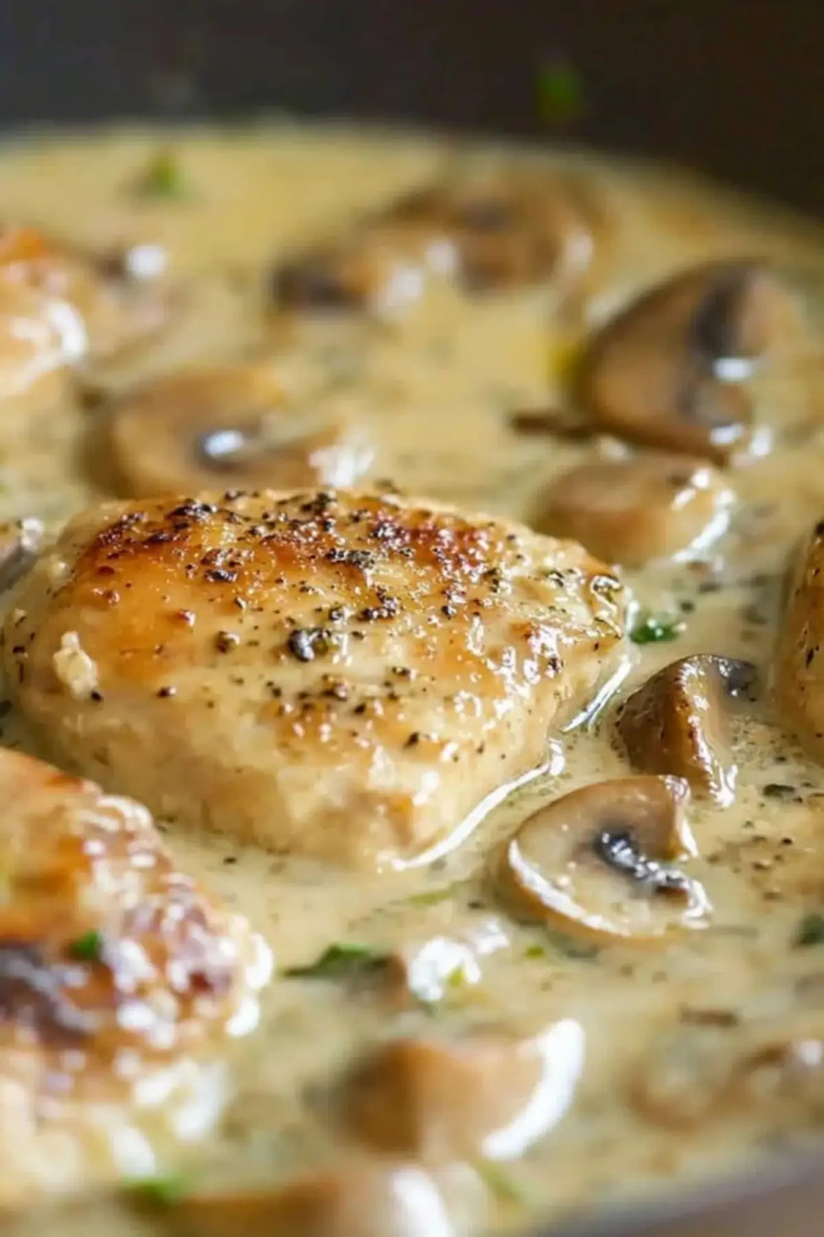 Best Creamy Garlic Mushroom Chicken