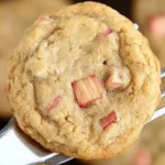 Brown Sugar Rhubarb Cookies
