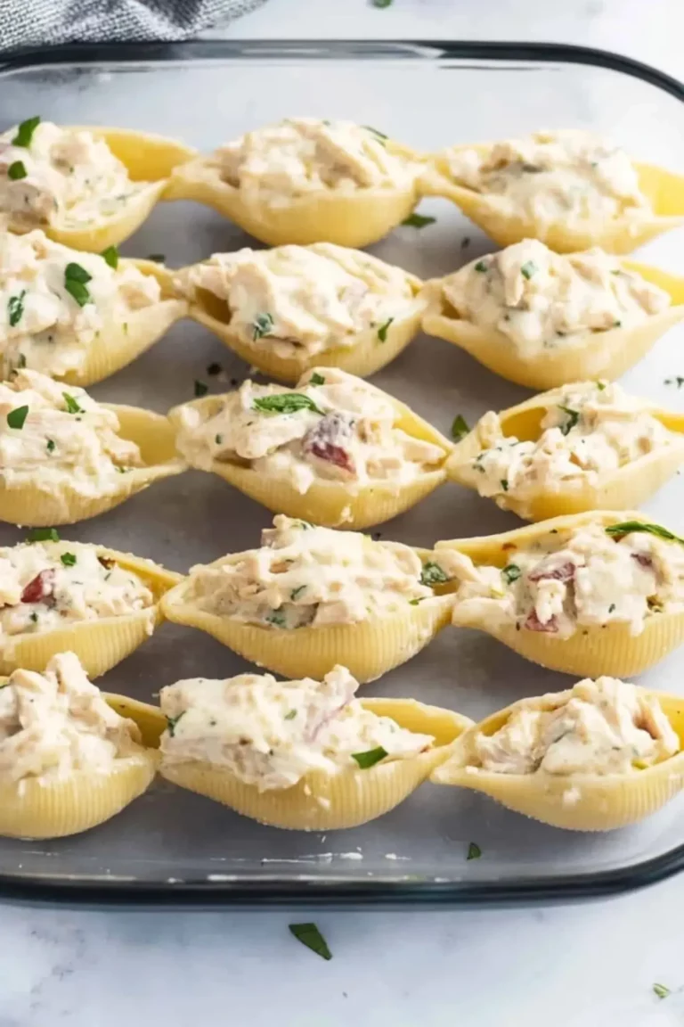 Chicken Alfredo Stuffed Shells