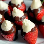 Chocolate Covered Cheesecake Strawberries